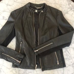 Express Faux Leather Moto Jacket
